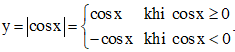 Từ đồ thị hàm số y = cos x hãy vẽ các đồ thị hàm số sau
