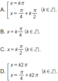 Giá trị của các hàm số y = sin3x và y = sin x bằng nhau khi và chỉ khi 